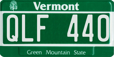 VT license plate QLF440