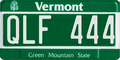 VT license plate QLF444
