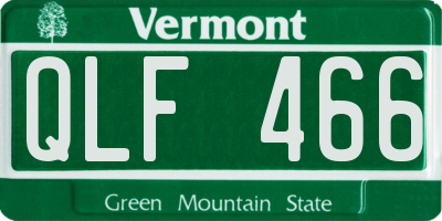 VT license plate QLF466