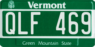 VT license plate QLF469
