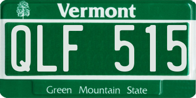 VT license plate QLF515