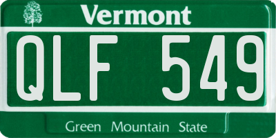 VT license plate QLF549