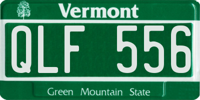 VT license plate QLF556