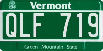 VT license plate QLF719