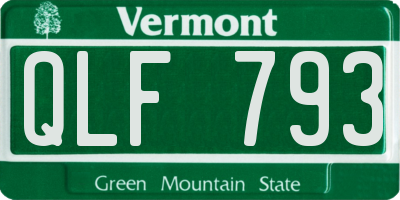 VT license plate QLF793
