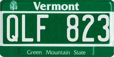 VT license plate QLF823