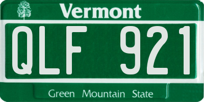 VT license plate QLF921
