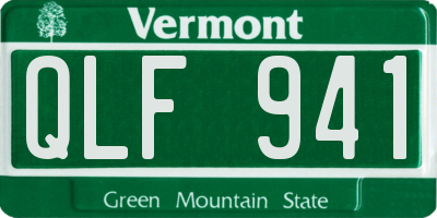 VT license plate QLF941