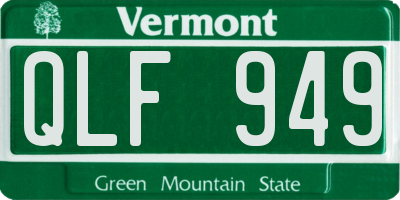 VT license plate QLF949