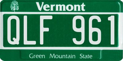 VT license plate QLF961