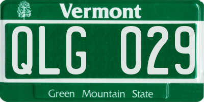 VT license plate QLG029