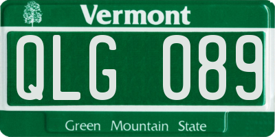 VT license plate QLG089