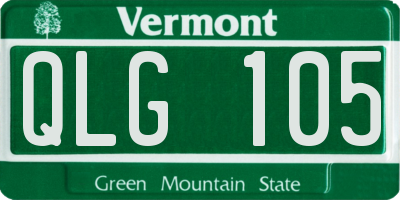 VT license plate QLG105