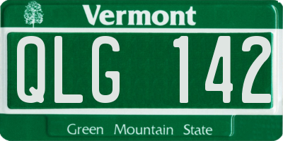 VT license plate QLG142