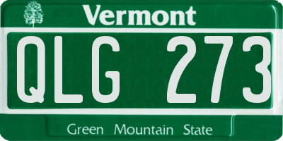 VT license plate QLG273
