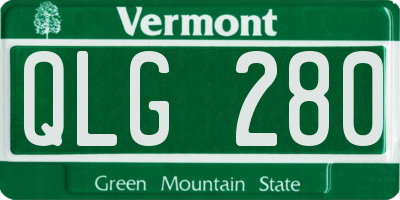 VT license plate QLG280