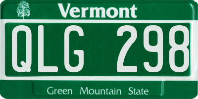VT license plate QLG298