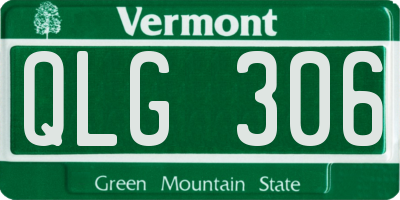 VT license plate QLG306