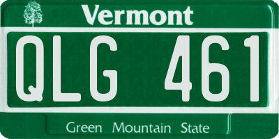 VT license plate QLG461