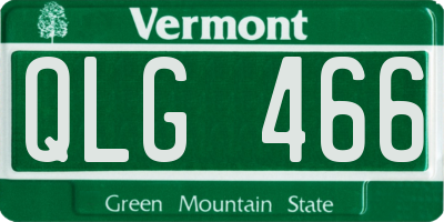VT license plate QLG466