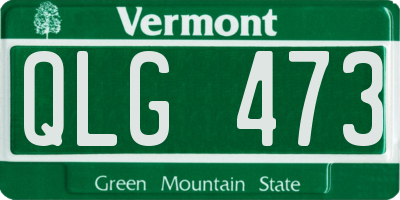 VT license plate QLG473