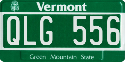 VT license plate QLG556