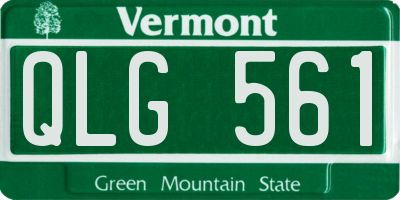 VT license plate QLG561