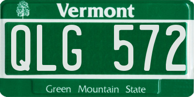 VT license plate QLG572