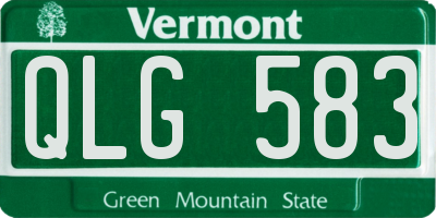 VT license plate QLG583