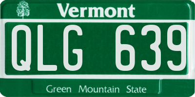VT license plate QLG639