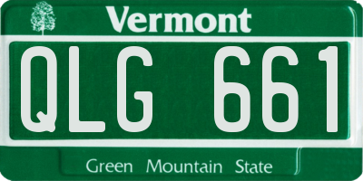 VT license plate QLG661