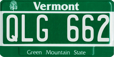 VT license plate QLG662