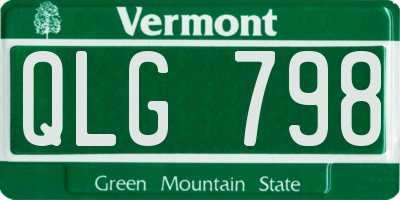 VT license plate QLG798