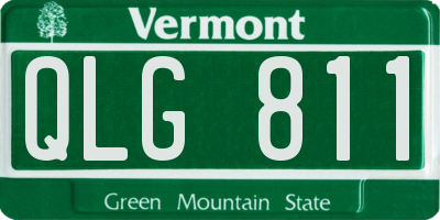 VT license plate QLG811