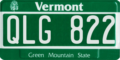 VT license plate QLG822