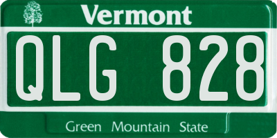 VT license plate QLG828