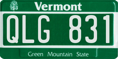 VT license plate QLG831