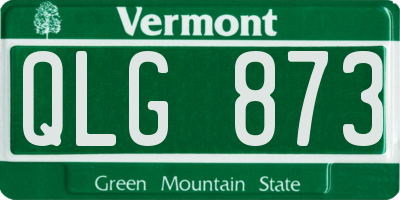 VT license plate QLG873