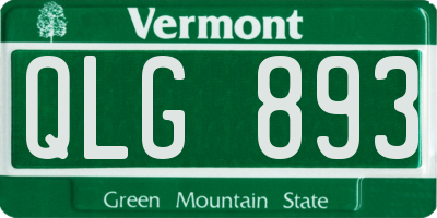VT license plate QLG893