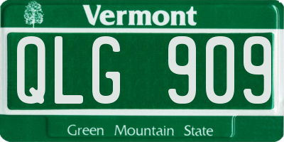 VT license plate QLG909