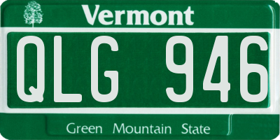 VT license plate QLG946