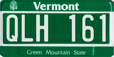 VT license plate QLH161