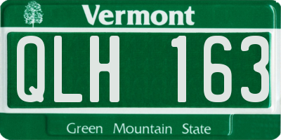 VT license plate QLH163