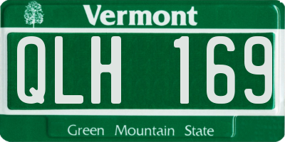 VT license plate QLH169