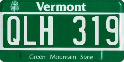 VT license plate QLH319