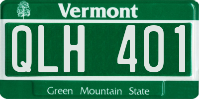 VT license plate QLH401