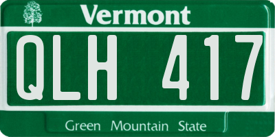 VT license plate QLH417