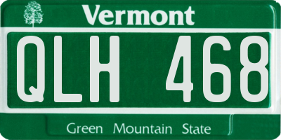 VT license plate QLH468