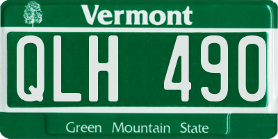 VT license plate QLH490