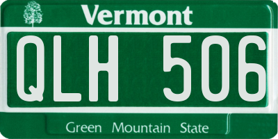 VT license plate QLH506